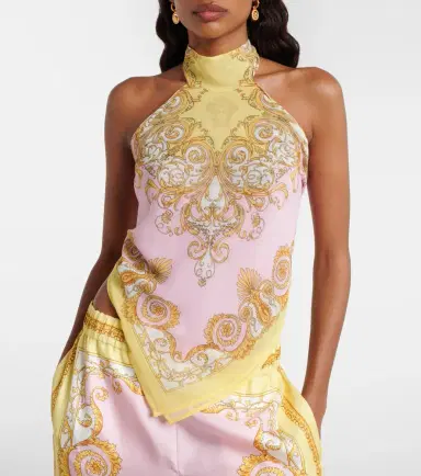 Versace Printed georgette top | Thumbnail 2