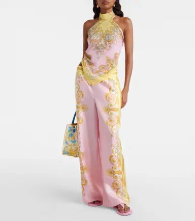 Versace Printed georgette top | Thumbnail 3