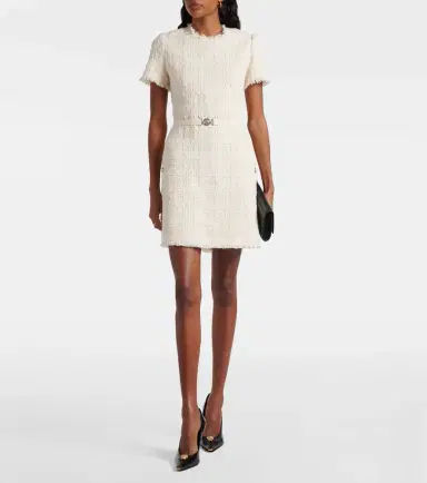 Versace Medusa '95 cotton-blend tweed minidress | Thumbnail 2 Versace Medusa '95 cotton-blend tweed minidress | Thumbnail 2