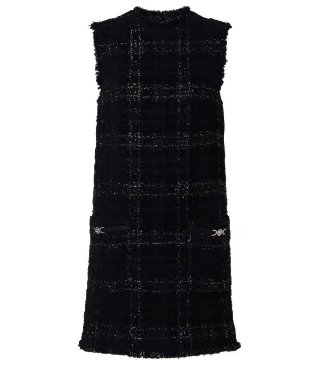 Versace Medusa '95 cotton-blend tweed minidress