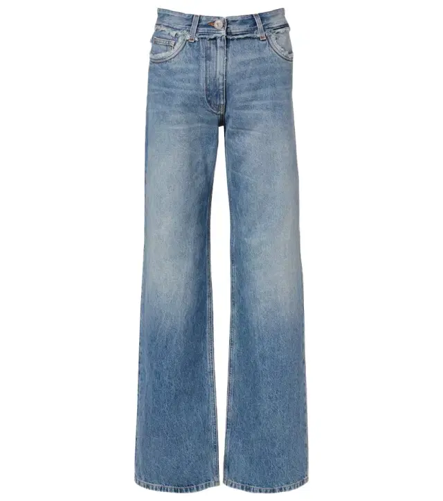 Versace Mid-rise wide-leg jeans
