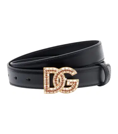 Dolce & Gabbana DG embellished leather belt | Thumbnail 1