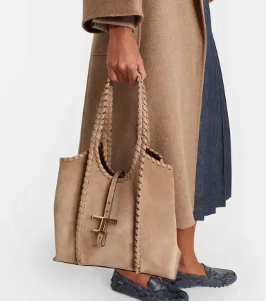 Tod's T Timeless Medium suede tote bag | Thumbnail 6