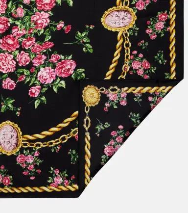 Dolce & Gabbana Floral silk scarf | Thumbnail 3