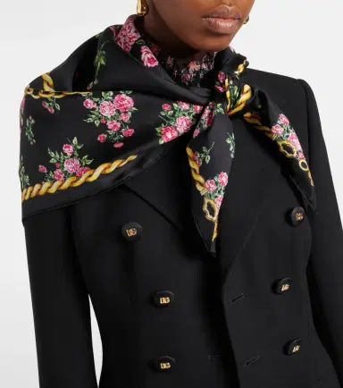 Dolce & Gabbana Floral silk scarf | Thumbnail 4