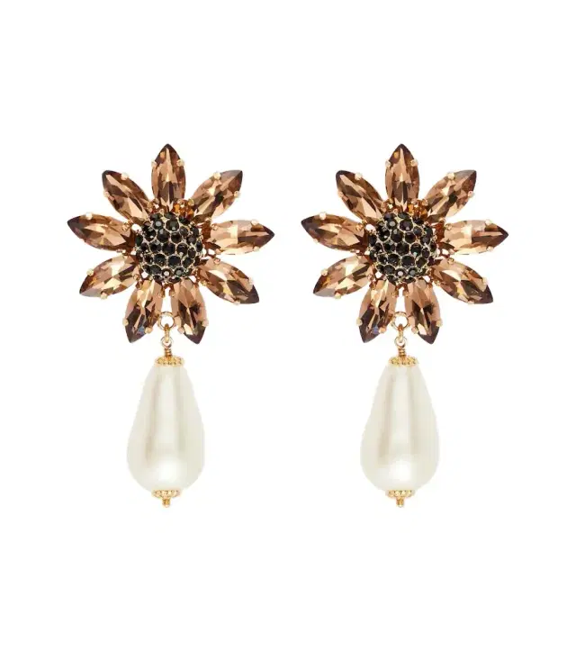 Dolce & Gabbana Re-Edition embellished clip-on earrings