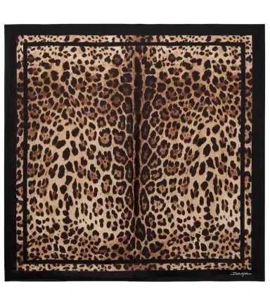 Dolce & Gabbana Leopard-print silk scarf | Thumbnail 1
