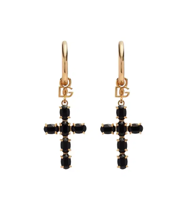Dolce & Gabbana Crystal-embellished drop earrings