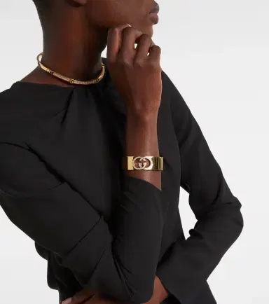 Gucci GG crystal-embellished bangle | Thumbnail 4