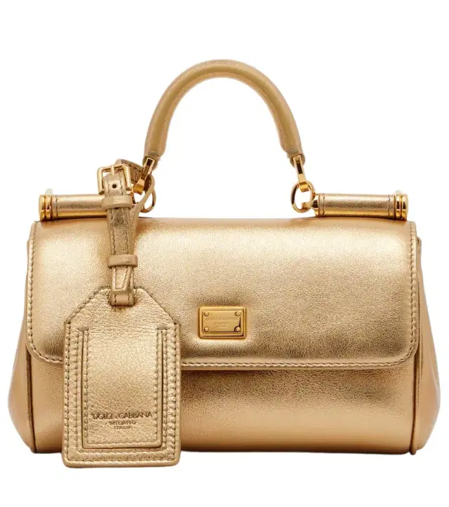 Dolce & Gabbana My Sicily metallic leather tote bag
