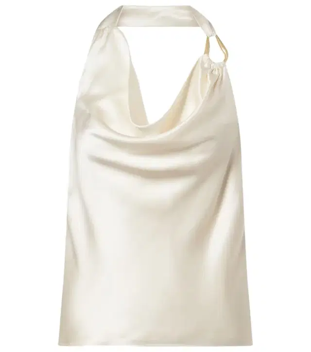 Elise halterneck silk satin top
