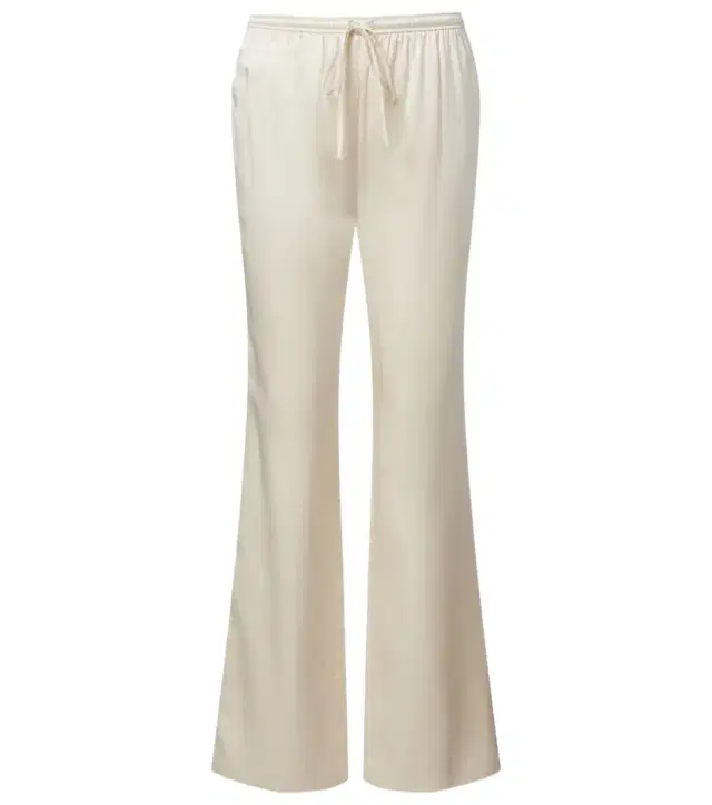 Elise silk satin flared pants
