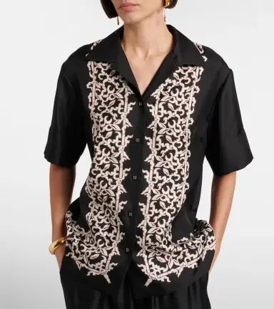 Rebecca Vallance Sundia silk shirt | Thumbnail 6
