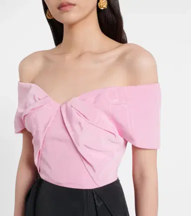 Rebecca Vallance Amaro off-shoulder taffeta gown | Thumbnail 5