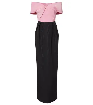 Rebecca Vallance Amaro off-shoulder taffeta gown | Thumbnail 1