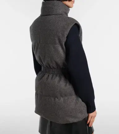 Prada Belted virgin wool down vest | Thumbnail 6
