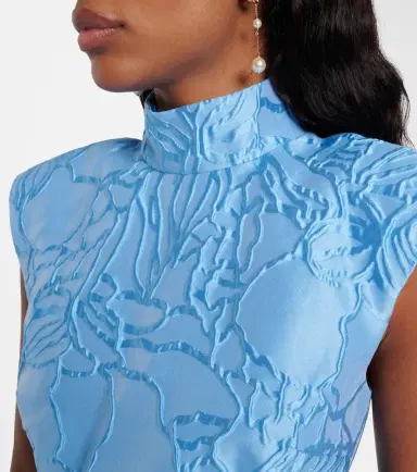 Rebecca Vallance Aegir belted jacquard midi dress | Thumbnail 2 Rebecca Vallance Aegir belted jacquard midi dress | Thumbnail 2