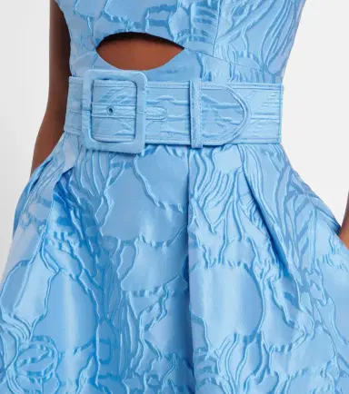 Rebecca Vallance Aegir belted jacquard midi dress | Thumbnail 5 Rebecca Vallance Aegir belted jacquard midi dress | Thumbnail 5