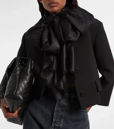Gucci GG silk and wool jacquard scarf | Thumbnail 5