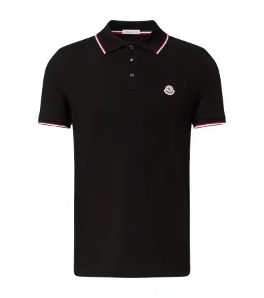Moncler Permanent cotton jersey polo shirt | Thumbnail 1