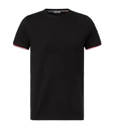 Moncler Tricolor cotton-blend jersey T-shirt | Thumbnail 1