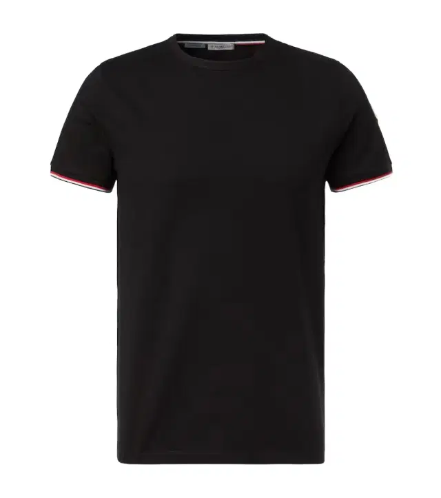 Moncler Tricolor cotton-blend jersey T-shirt