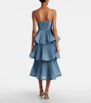 Zimmermann Ruched tiered bustier dress | Thumbnail 2