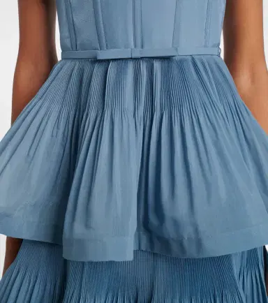 Zimmermann Ruched tiered bustier dress | Thumbnail 6