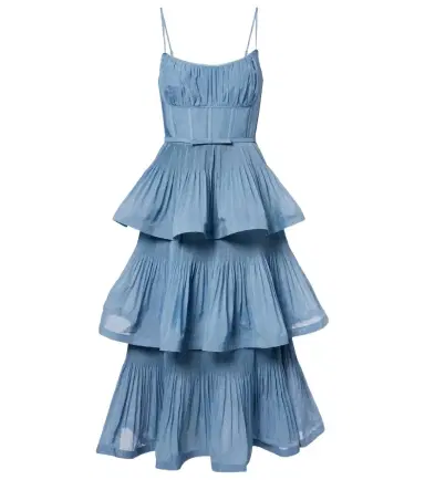 Zimmermann Ruched tiered bustier dress | Thumbnail 1