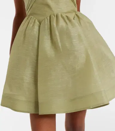 Zimmermann Rebellion linen and silk organza minidress | Thumbnail 2