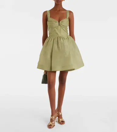 Zimmermann Rebellion linen and silk organza minidress | Thumbnail 3