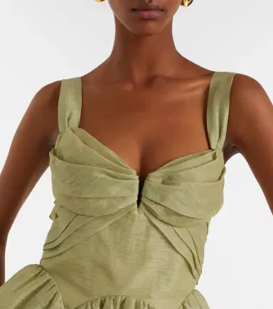 Zimmermann Rebellion linen and silk organza minidress | Thumbnail 5