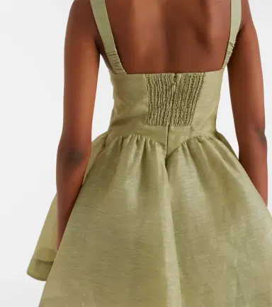 Zimmermann Rebellion linen and silk organza minidress | Thumbnail 6