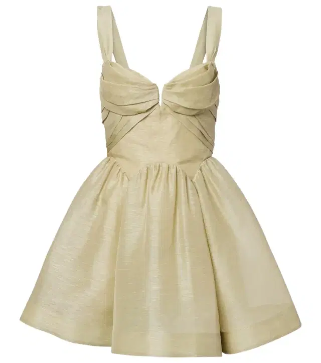 Zimmermann Rebellion linen and silk organza minidress