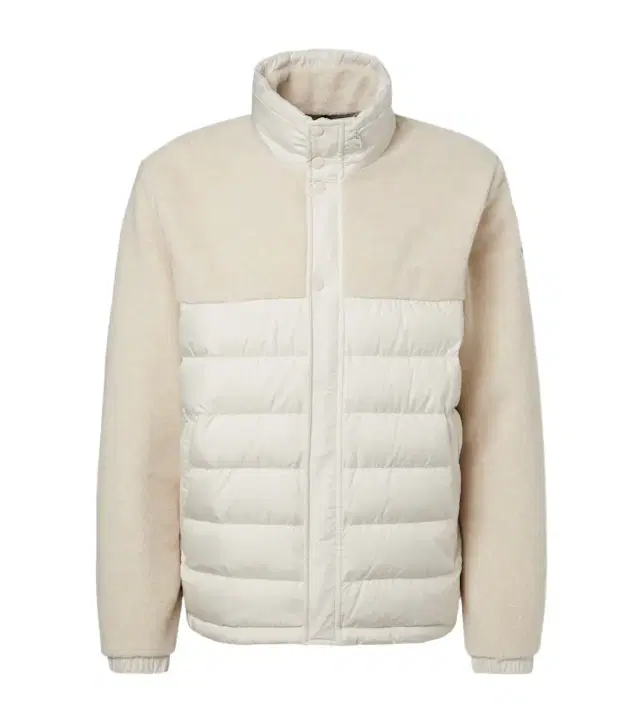 Moncler istral fleece-paneled down jacket