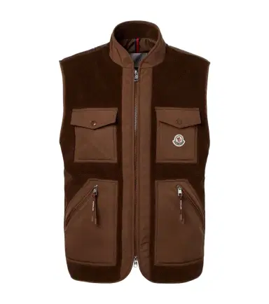 Moncler Karakai down-paneled teddy vest | Thumbnail 1