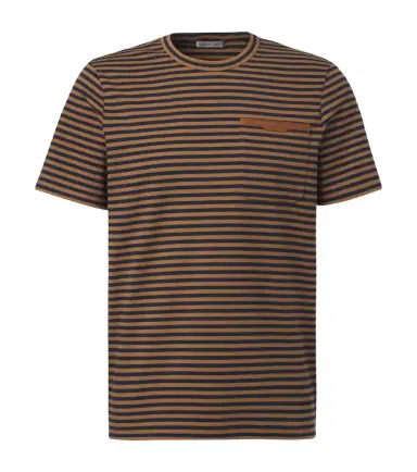 Moncler Striped cotton-blend jersey T-shirt | Thumbnail 1