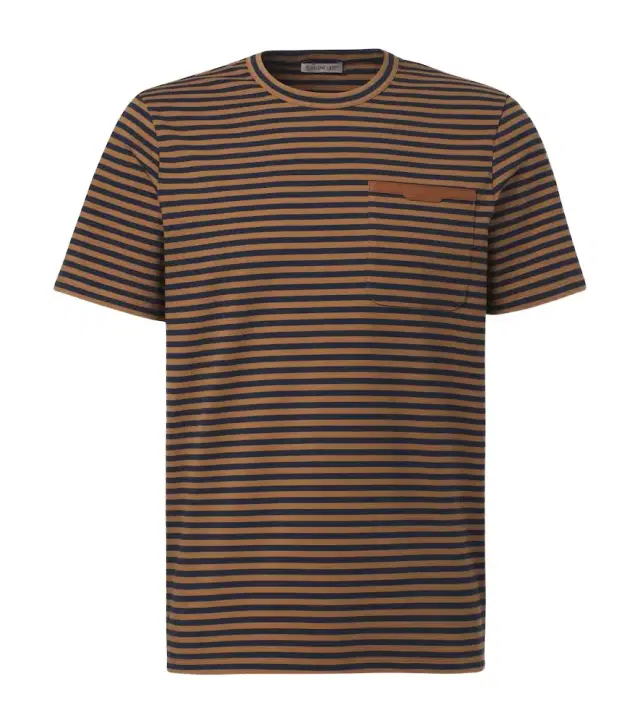Moncler triped cotton-blend jersey T-shirt