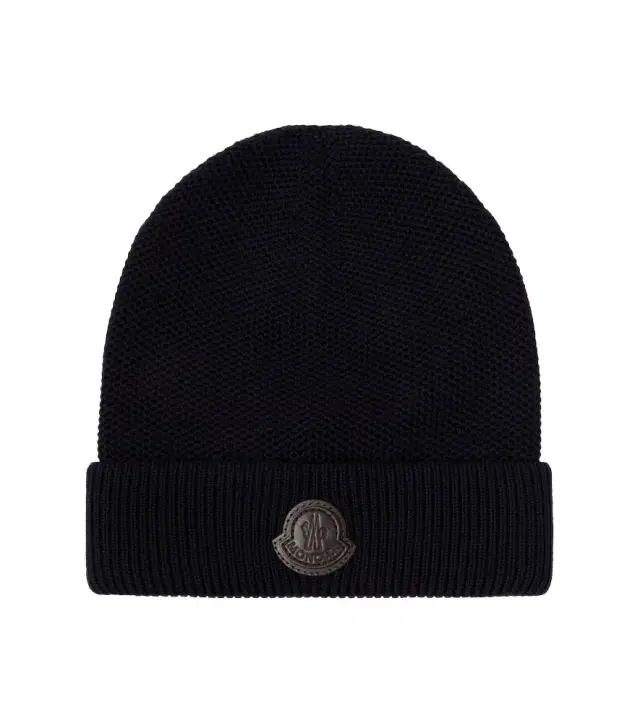 Moncler Logo virgin wool beanie