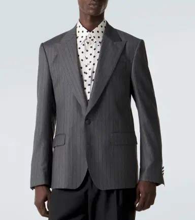 Dolce & Gabbana Pinstripe virgin wool blazer | Thumbnail 7