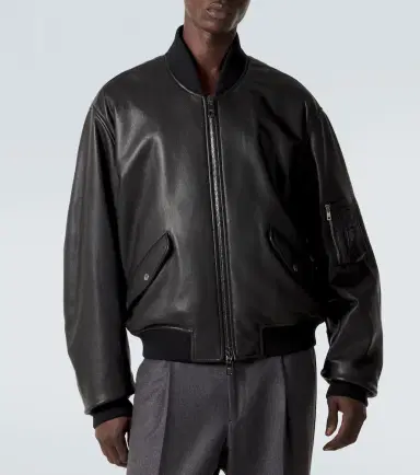 Dolce & Gabbana Leather bomber jacket | Thumbnail 3 Dolce & Gabbana Leather bomber jacket | Thumbnail 3