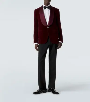 Dolce & Gabbana Cotton-blend velvet tuxedo jacket | Thumbnail 4 Dolce & Gabbana Cotton-blend velvet tuxedo jacket | Thumbnail 4