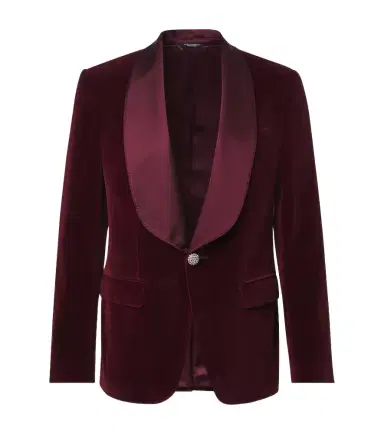 Dolce & Gabbana Cotton-blend velvet tuxedo jacket | Thumbnail 1 Dolce & Gabbana Cotton-blend velvet tuxedo jacket | Thumbnail 1