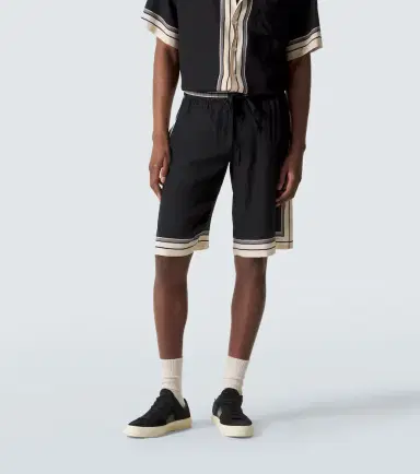 Dolce & Gabbana Striped silk Bermuda shorts | Thumbnail 3