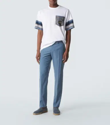 Dolce & Gabbana Printed cotton and silk T-shirt | Thumbnail 4 Dolce & Gabbana Printed cotton and silk T-shirt | Thumbnail 4