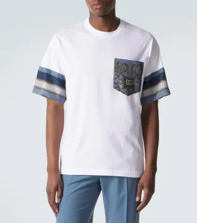 Dolce & Gabbana Printed cotton and silk T-shirt | Thumbnail 5 Dolce & Gabbana Printed cotton and silk T-shirt | Thumbnail 5