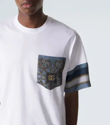 Dolce & Gabbana Printed cotton and silk T-shirt | Thumbnail 6 Dolce & Gabbana Printed cotton and silk T-shirt | Thumbnail 6