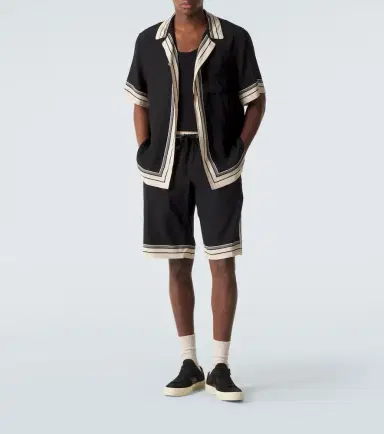 Dolce & Gabbana Striped silk bowling shirt | Thumbnail 3