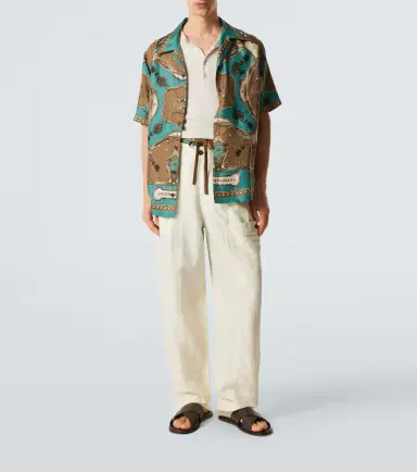 Dolce & Gabbana Printed silk twill bowling shirt | Thumbnail 4 Dolce & Gabbana Printed silk twill bowling shirt | Thumbnail 4