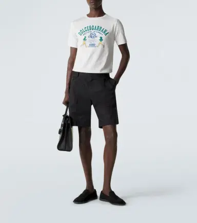 Dolce & Gabbana Embroidered printed cotton jersey T-shirt | Thumbnail 2